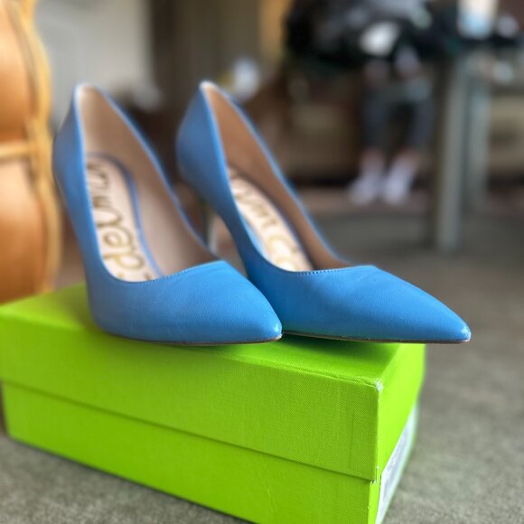 Sam Edelman Blue Heels - Picture 1 of 8
